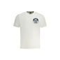 North Sails T-Shirt Uomo Bianca Girocollo Cotone Stampa Logo Bianco - foto prodotto