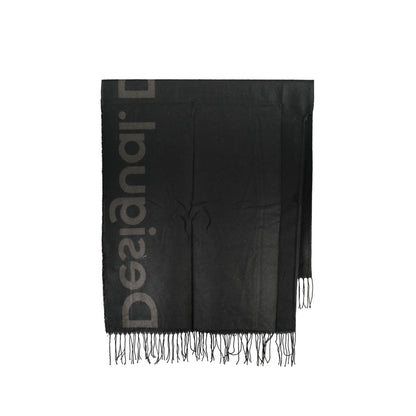 Desigual Maglia Poncho Donna Nero Logo Maglie - vista 2