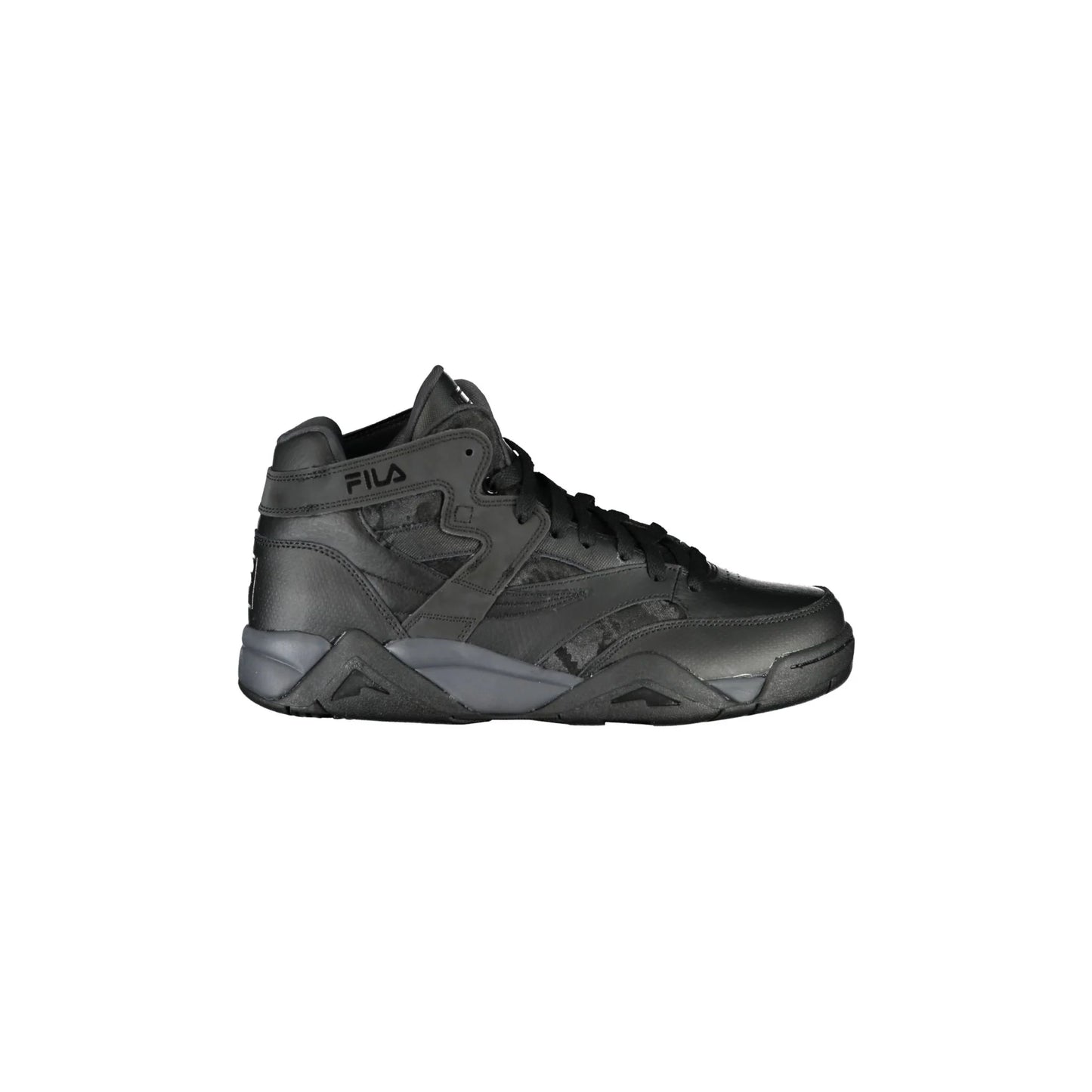 FILA Scarpe Sneakers Alte Uomo Nere con Lacci e Logo Nero - foto prodotto