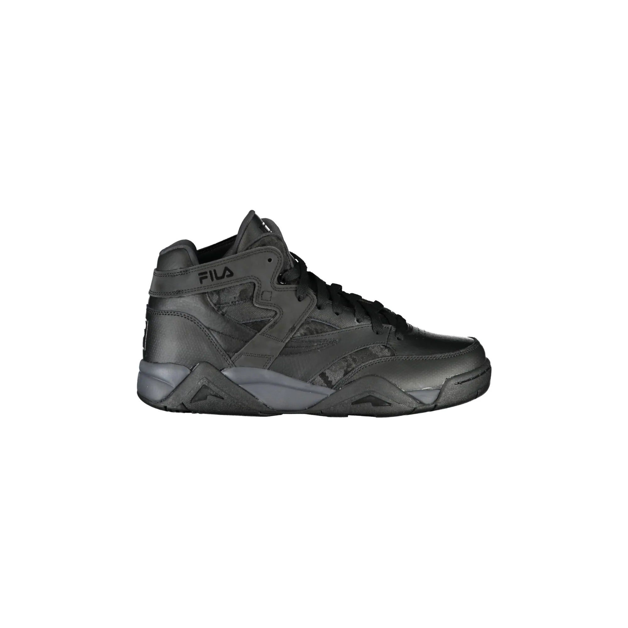 FILA Scarpe Sneakers Alte Uomo Nere con Lacci e Logo Nero - foto prodotto