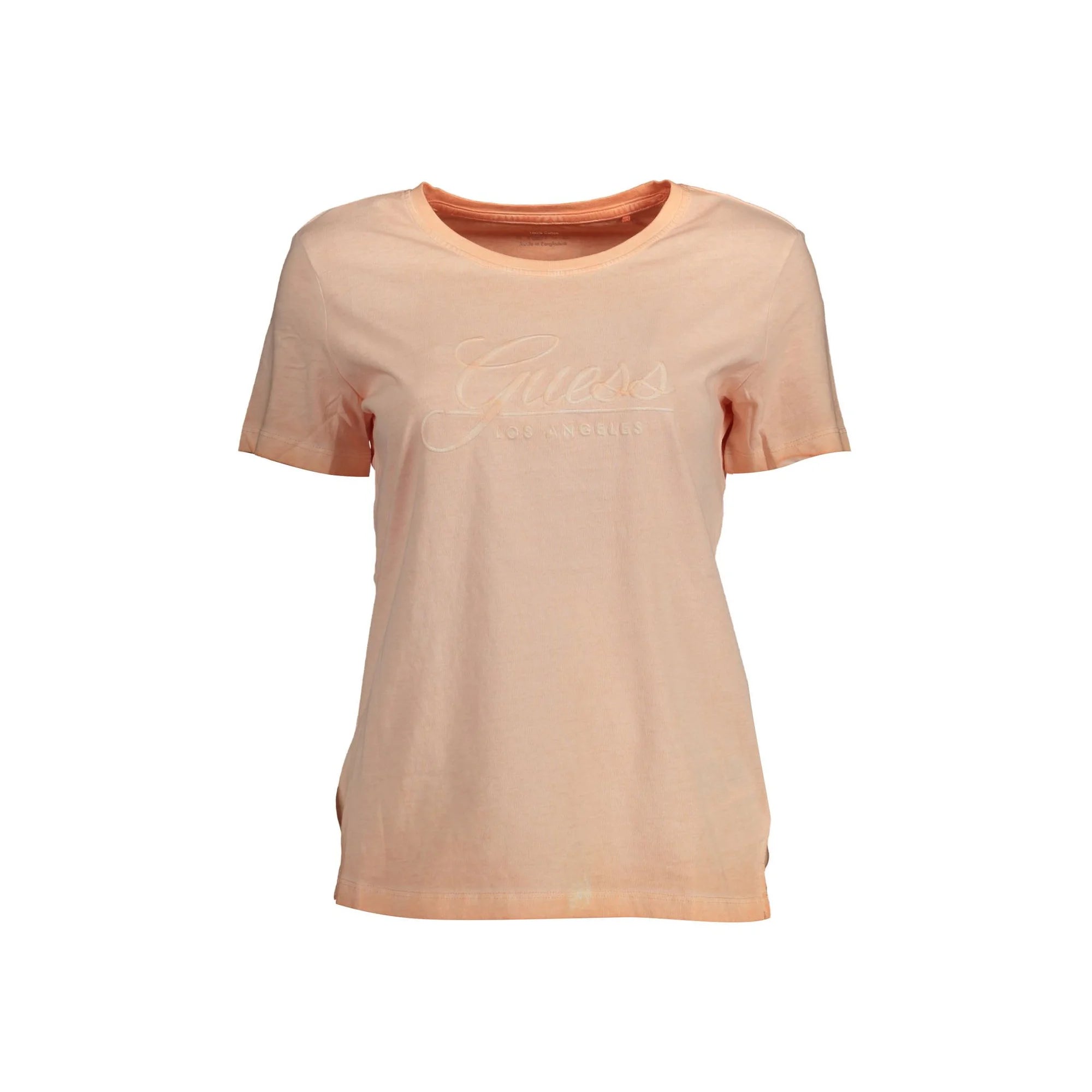 GUESS JEANS T-SHIRT MANICHE CORTE DONNA ROSA