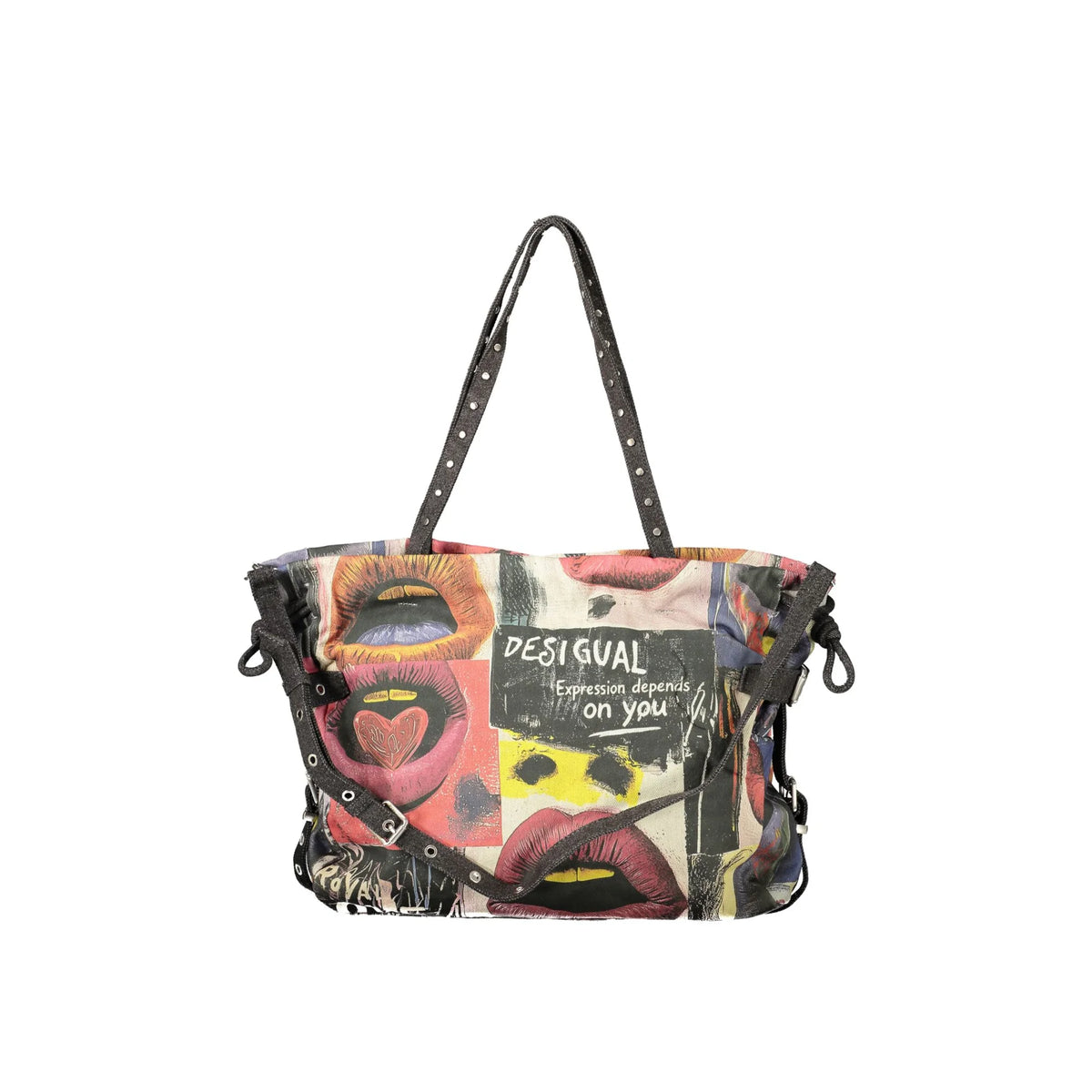 DESIGUAL BORSA DONNA NERO