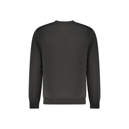 Fila Felpa Uomo Nera Girocollo Garzata Logo Felpe nero - vista 2