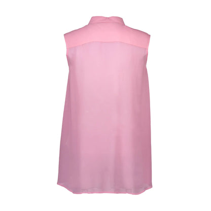 LOVE MOSCHINO CAMICIA SENZA MANICHE DONNA ROSA