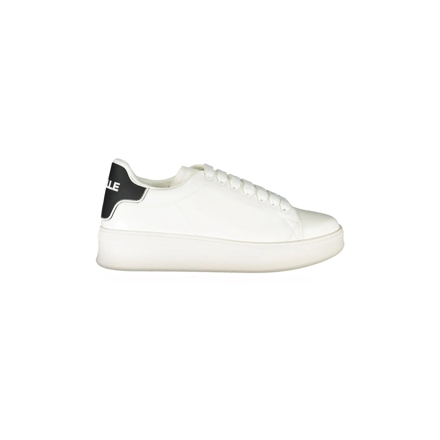 GAELLE PARIS Scarpe Sneakers Uomo Bianche con Dettagli a Contrasto Bianco - foto prodotto