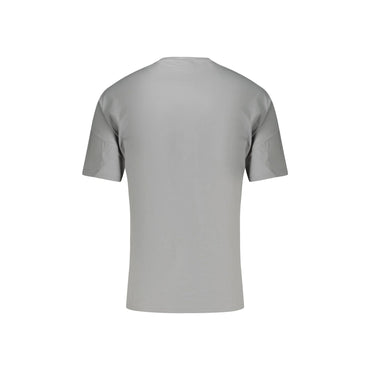 Napapijri T-Shirt Maniche Corte Uomo Grigia Ricamo grigio - vista 2
