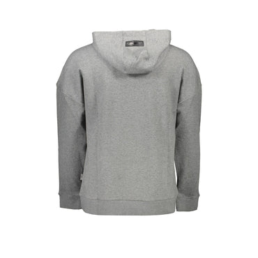 Plein Sport Felpa Uomo Grigia Cappuccio Dettagli Contrasto Logo Felpe grigio - vista 2
