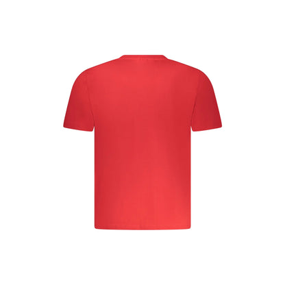 North Sails T-Shirt Maniche Corte Uomo Rossa Stampa Logo rosso - vista 2
