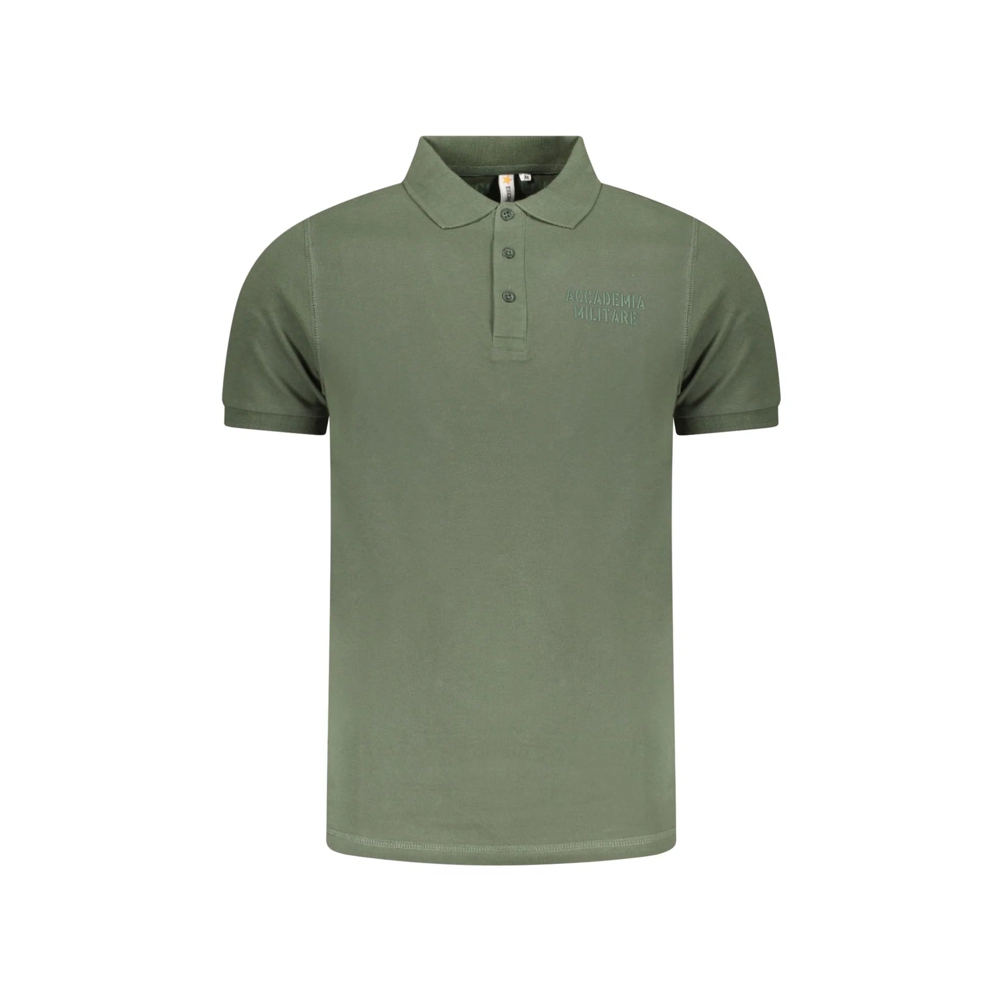Accademia Militare Polo Maniche Corte Uomo Verde Stampa Logo - foto prodotto