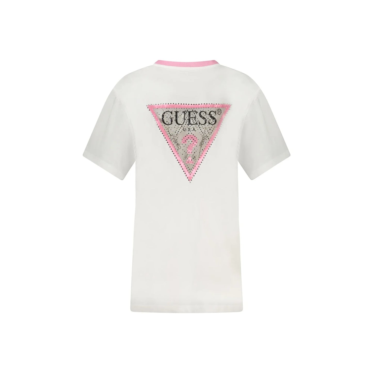 Guess Jeans T-Shirt Maniche Corte Donna Bianca Stampa bianco - vista 2