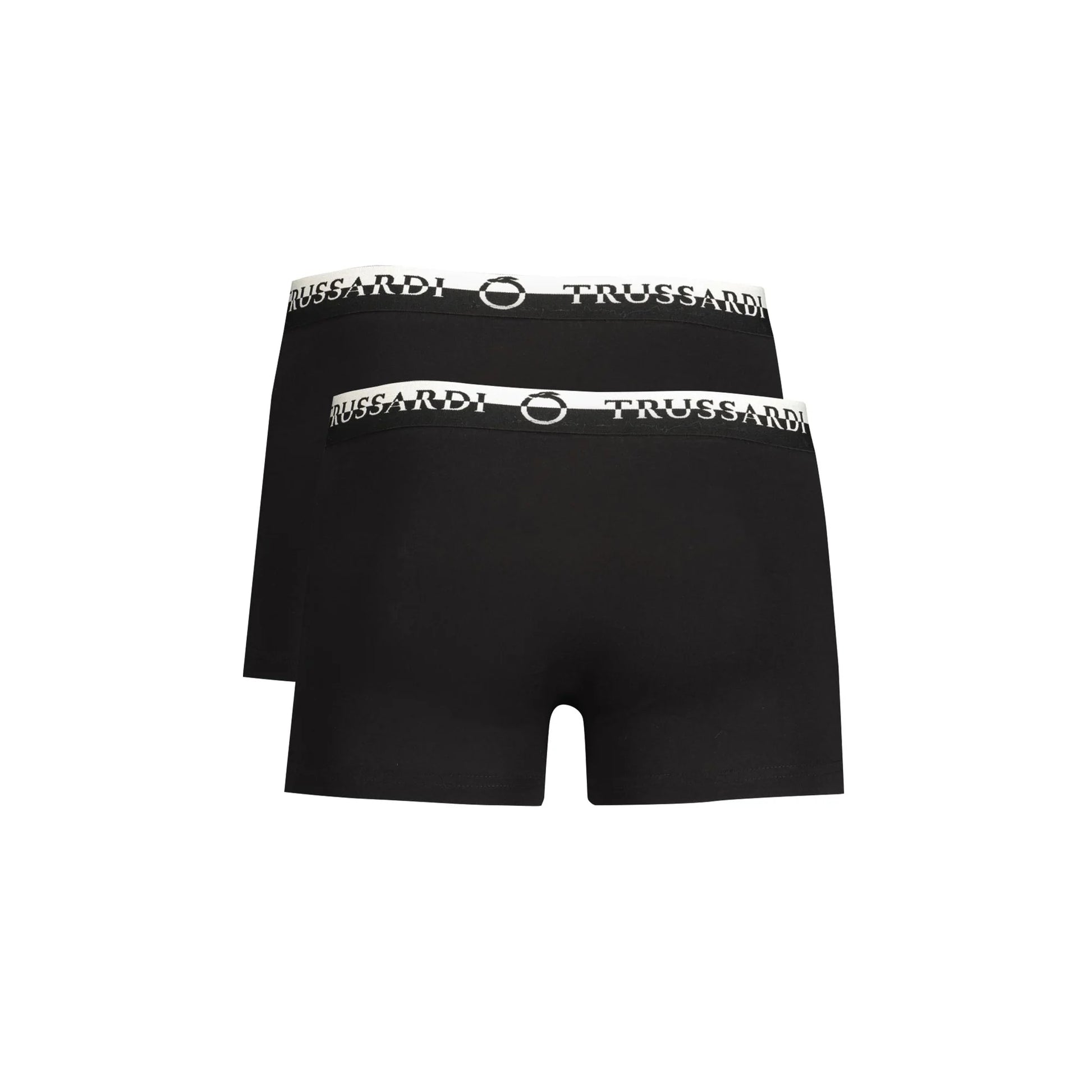 Trussardi Boxer Uomo Nero Stampa Logo Intimo - vista 2