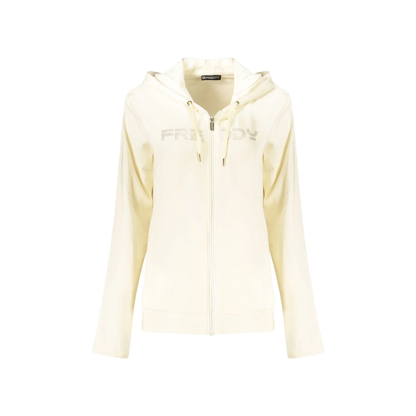 Freddy Felpa Maniche Lunghe Donna Bianca Zip Felpe Bianco - foto prodotto