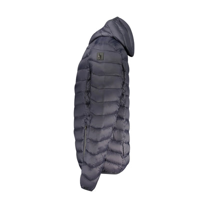 Marina Yachting Giubbotto Uomo Blu Cappuccio Zip Logo Giubbotti e Giacche - vista 3