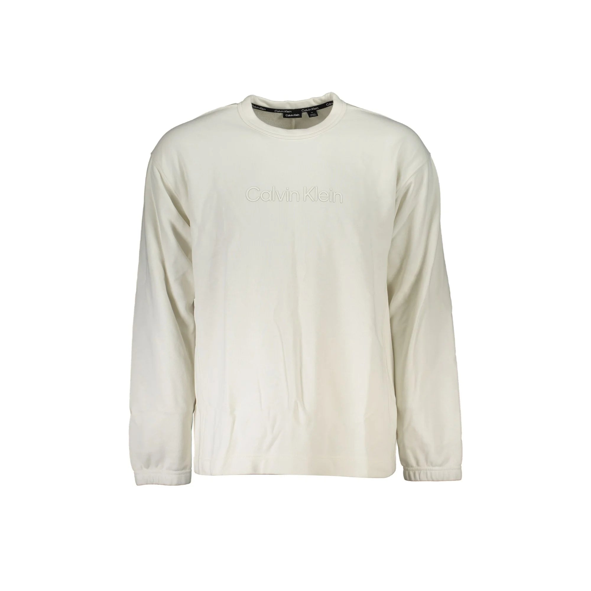 CALVIN KLEIN FELPA SENZA ZIP UOMO BIANCO