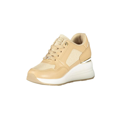 LAURA BIAGIOTTI Sneakers Donna Beige con Lacci e Zip Laterale - vista 3