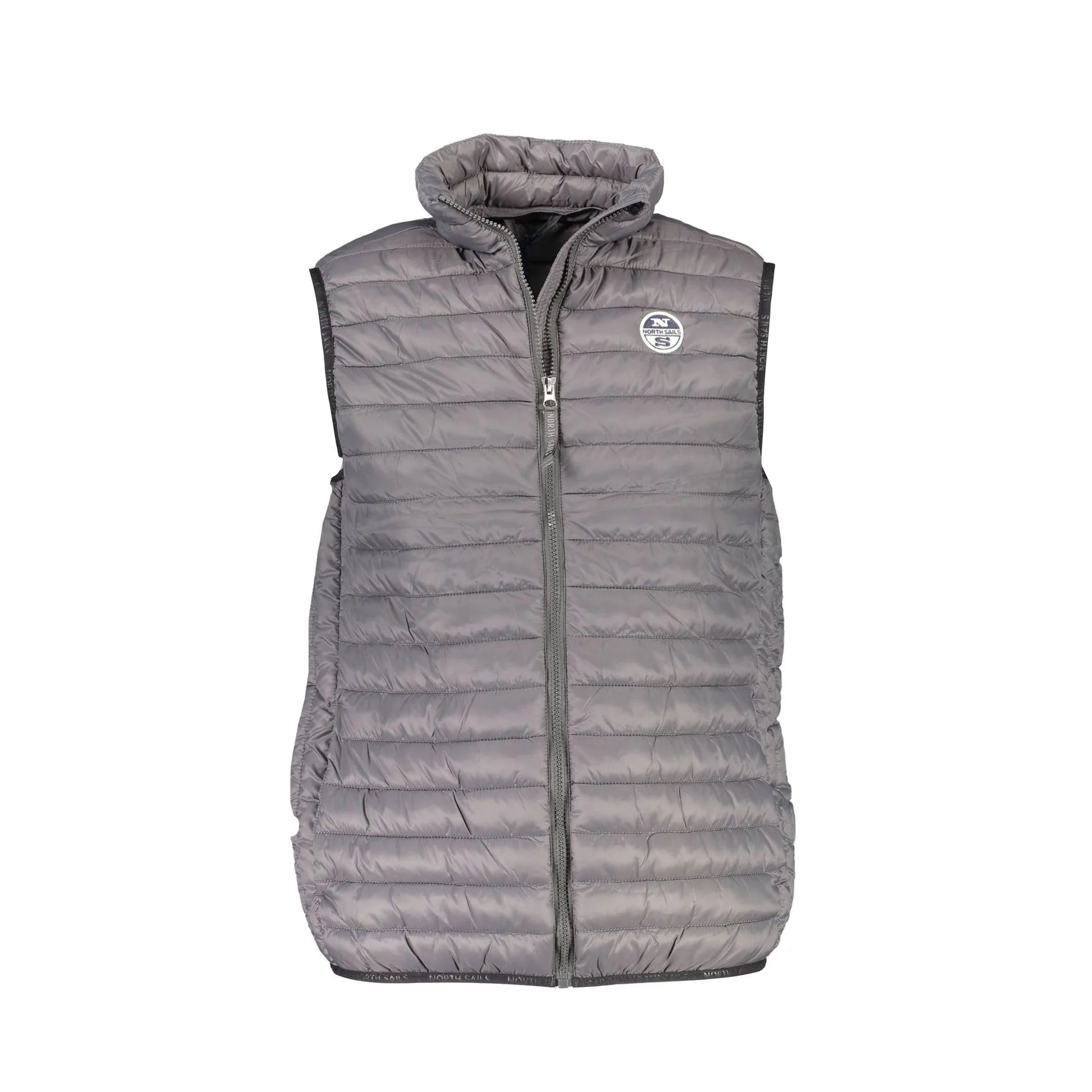 North Sails Smanicato Uomo Grigio con Logo Giubbotti e Giacche - foto prodotto