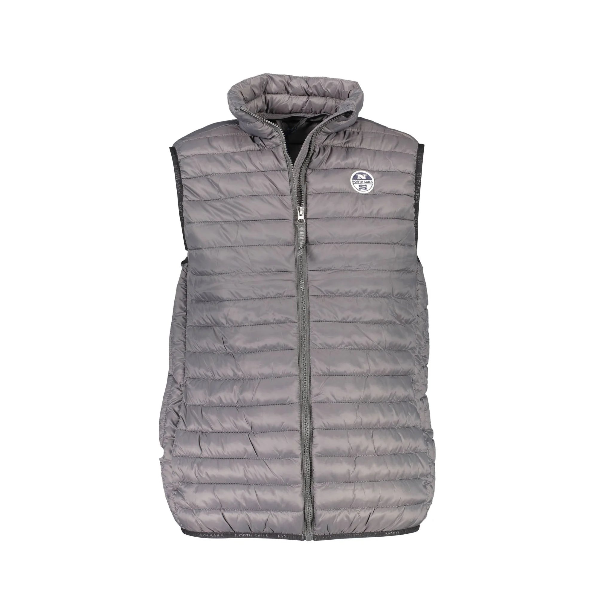 North Sails Smanicato Uomo Grigio con Logo Giubbotti e Giacche - foto prodotto