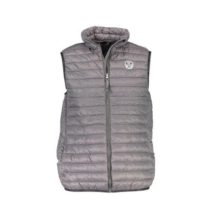 North Sails Smanicato Uomo Grigio con Logo Giubbotti e Giacche - foto prodotto