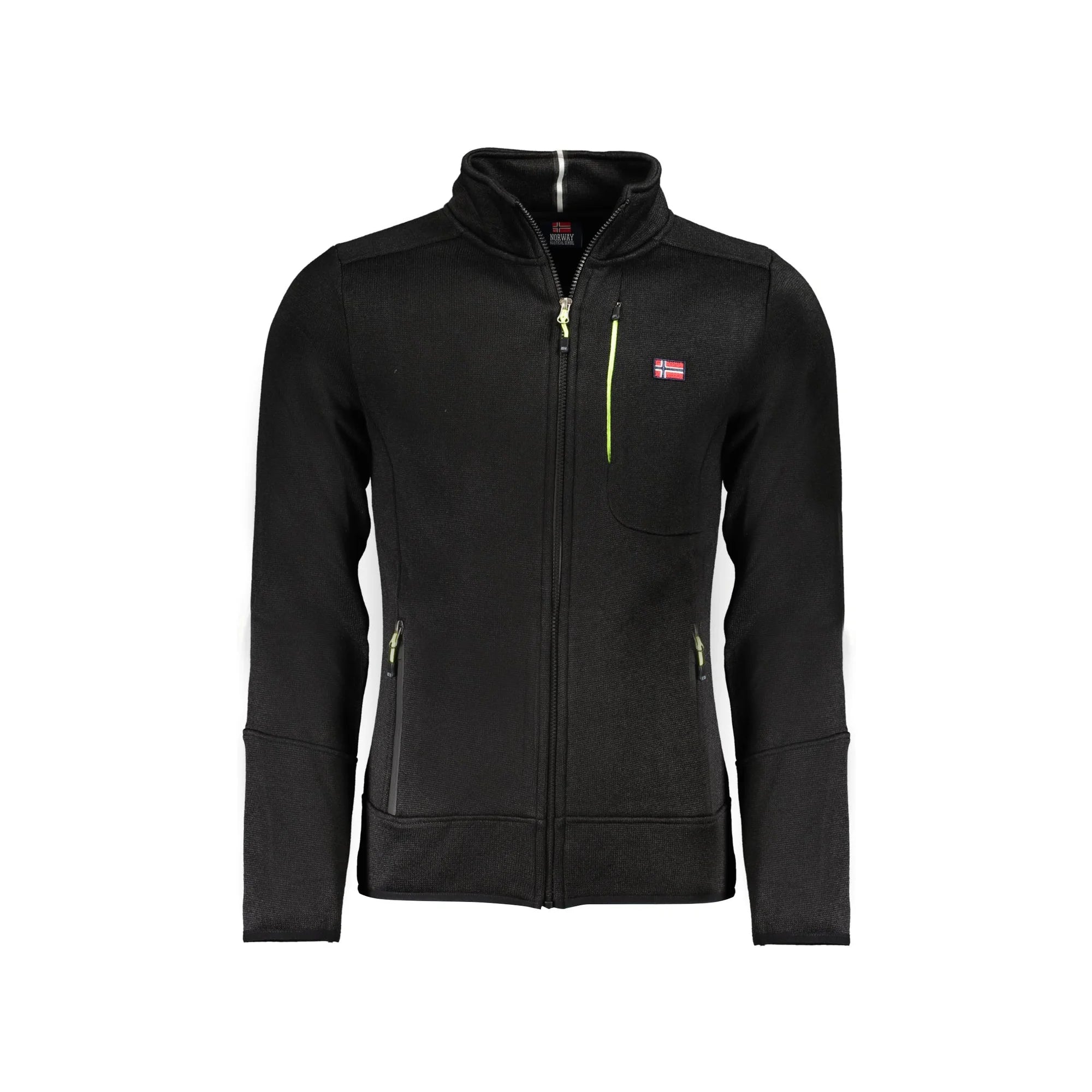 NORWAY 1963 FELPA CON ZIP UOMO NERO