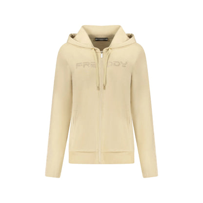 Freddy Felpa Maniche Lunghe Donna Beige Zip Felpe - foto prodotto
