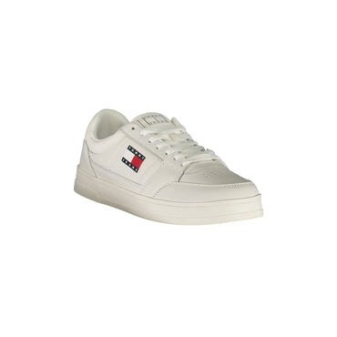 TOMMY HILFIGER Scarpe Sneakers Uomo Bianche con Dettagli in Tinta e Plantare Removibile bianco - vista 2