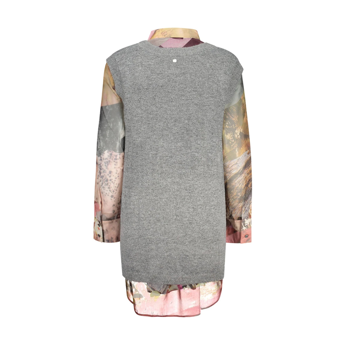 DESIGUAL CAMICIA MANICHE LUNGHE DONNA GRIGIO