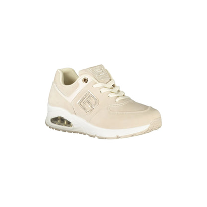 LAURA BIAGIOTTI Sneakers Donna Beige con Lacci e Strass - vista 2
