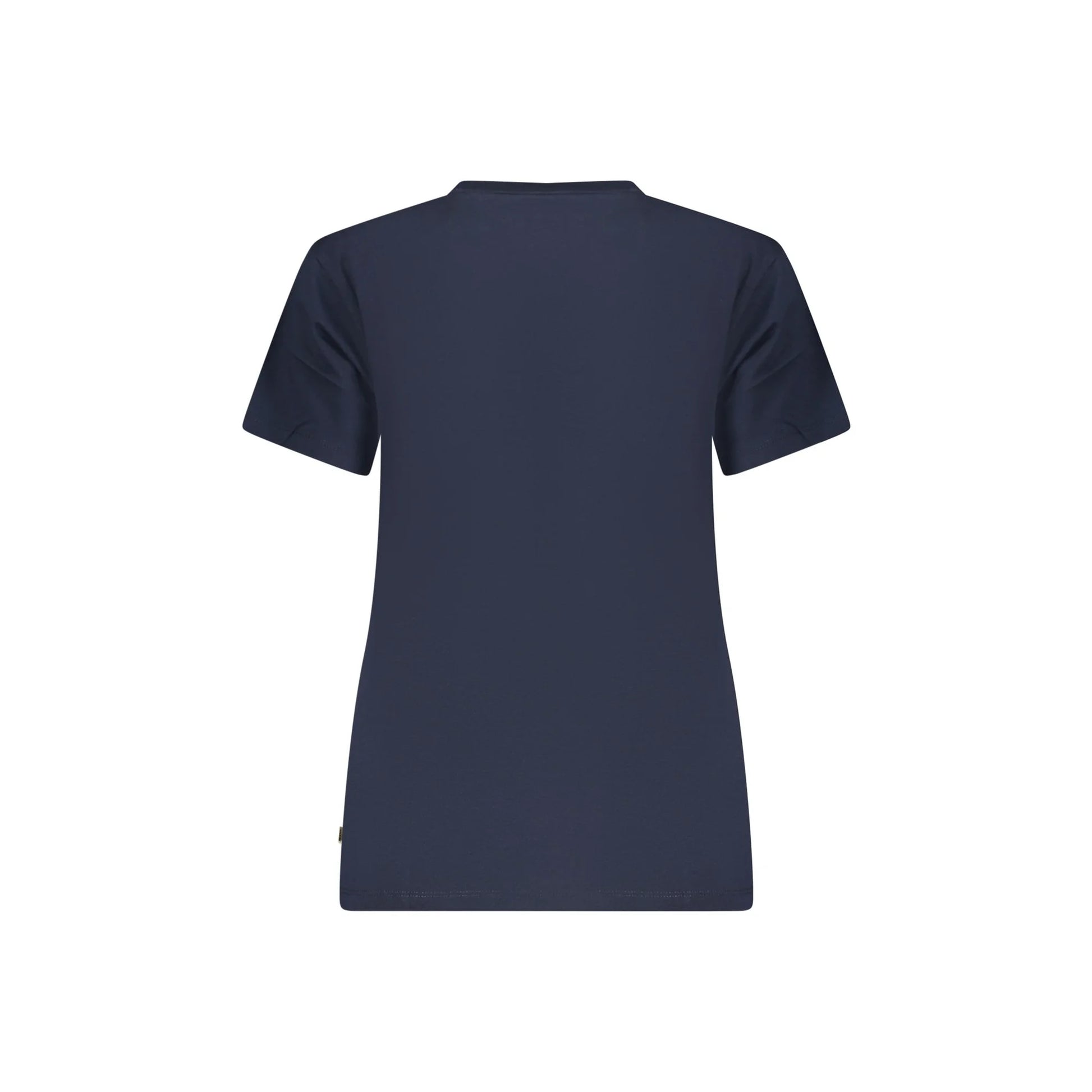 GUESS JEANS T-SHIRT MANICHE CORTE DONNA BLU