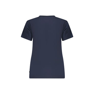 GUESS JEANS T-SHIRT MANICHE CORTE DONNA BLU