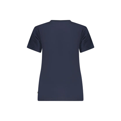 GUESS JEANS T-SHIRT MANICHE CORTE DONNA BLU