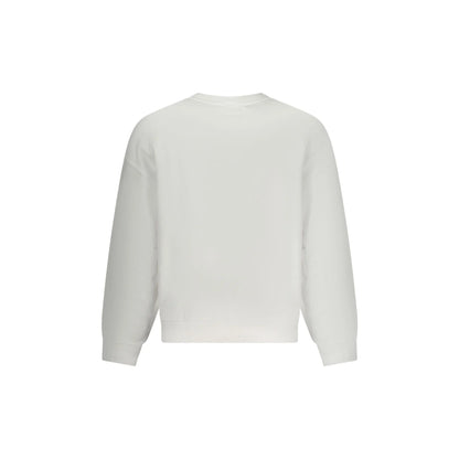 Guess Jeans Felpa Maniche Lunghe Uomo Bianca Ricamo Felpe bianco - vista 2
