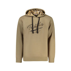 Rifle Felpa Maniche Lunghe Uomo Marrone Ricamo