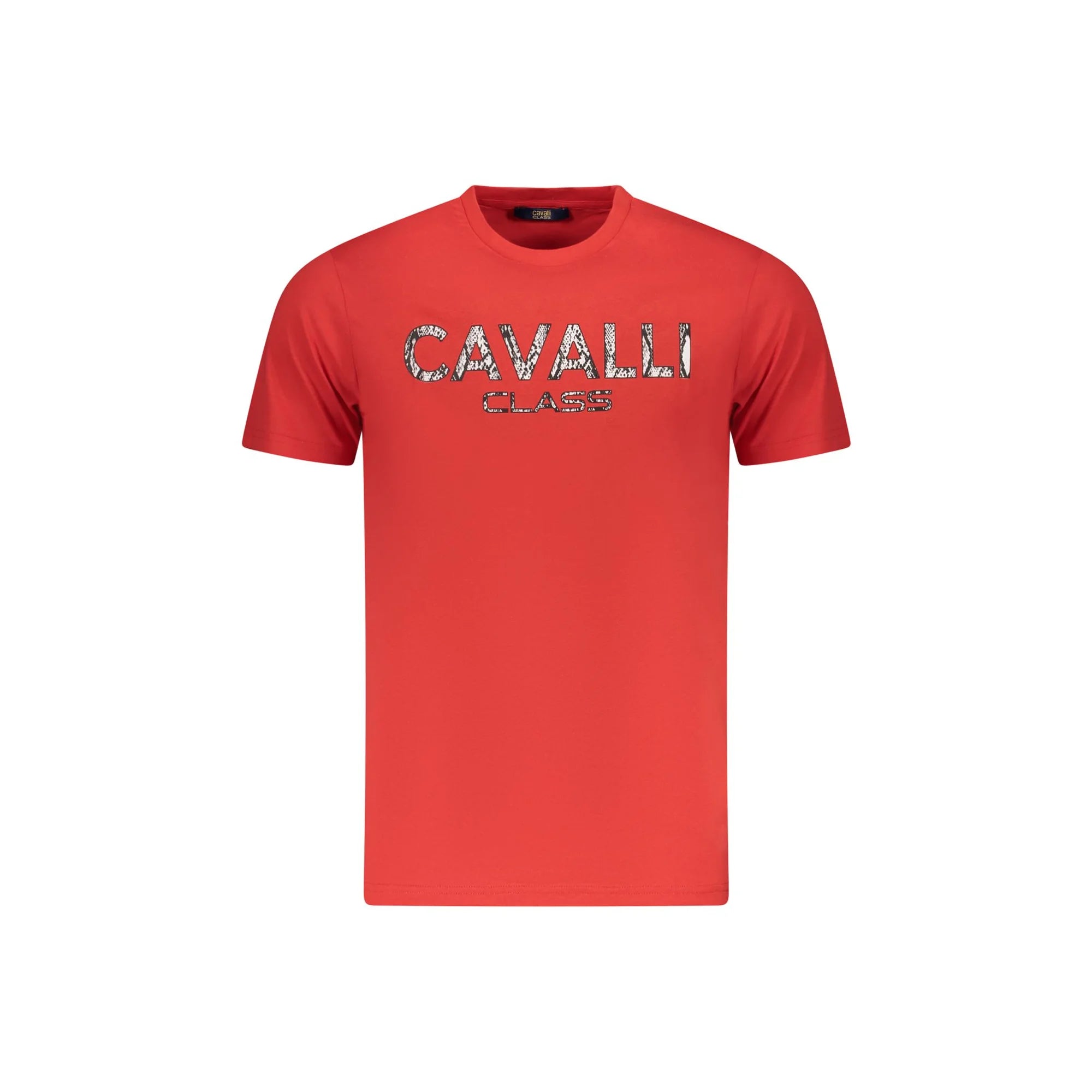 Cavalli Class T-Shirt Maniche Corte Uomo Rossa Stampa Rosso - foto prodotto