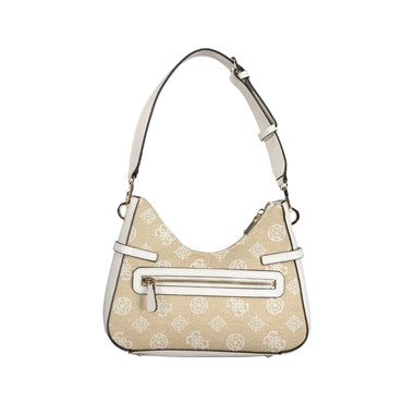 GUESS JEANS Borsa Donna Loralee Beige a Spalla con Zip e Piedini Borse - vista 2