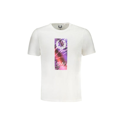 Gian Marco Venturi T-Shirt Maniche Corte Uomo Bianca Stampa Logo Bianco - foto prodotto
