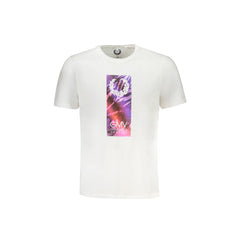 Gian Marco Venturi T-Shirt Krótki Rękaw Mężczyzna Biała Druk Logo