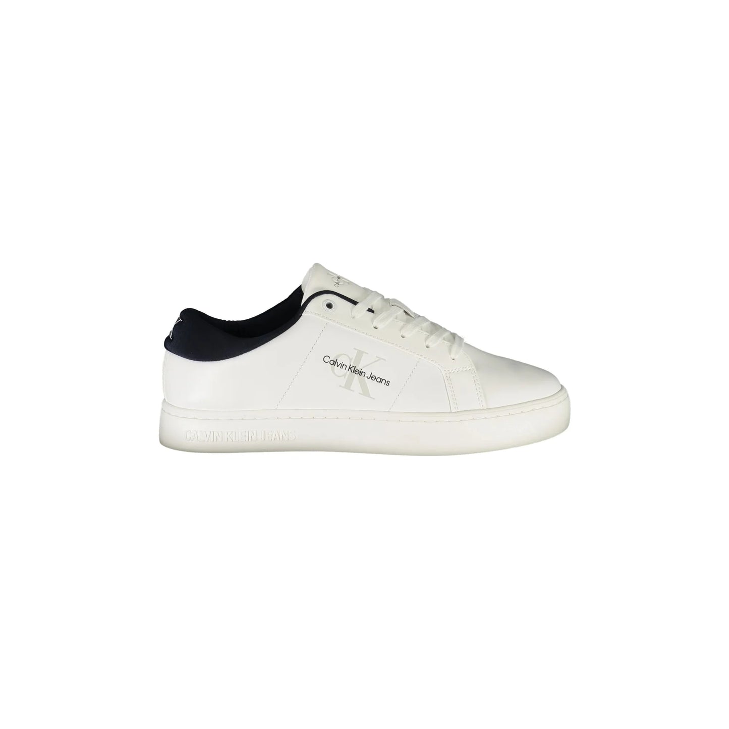 CALVIN KLEIN Scarpe Sneakers Uomo Bianche con Dettagli Blu Bianco - foto prodotto