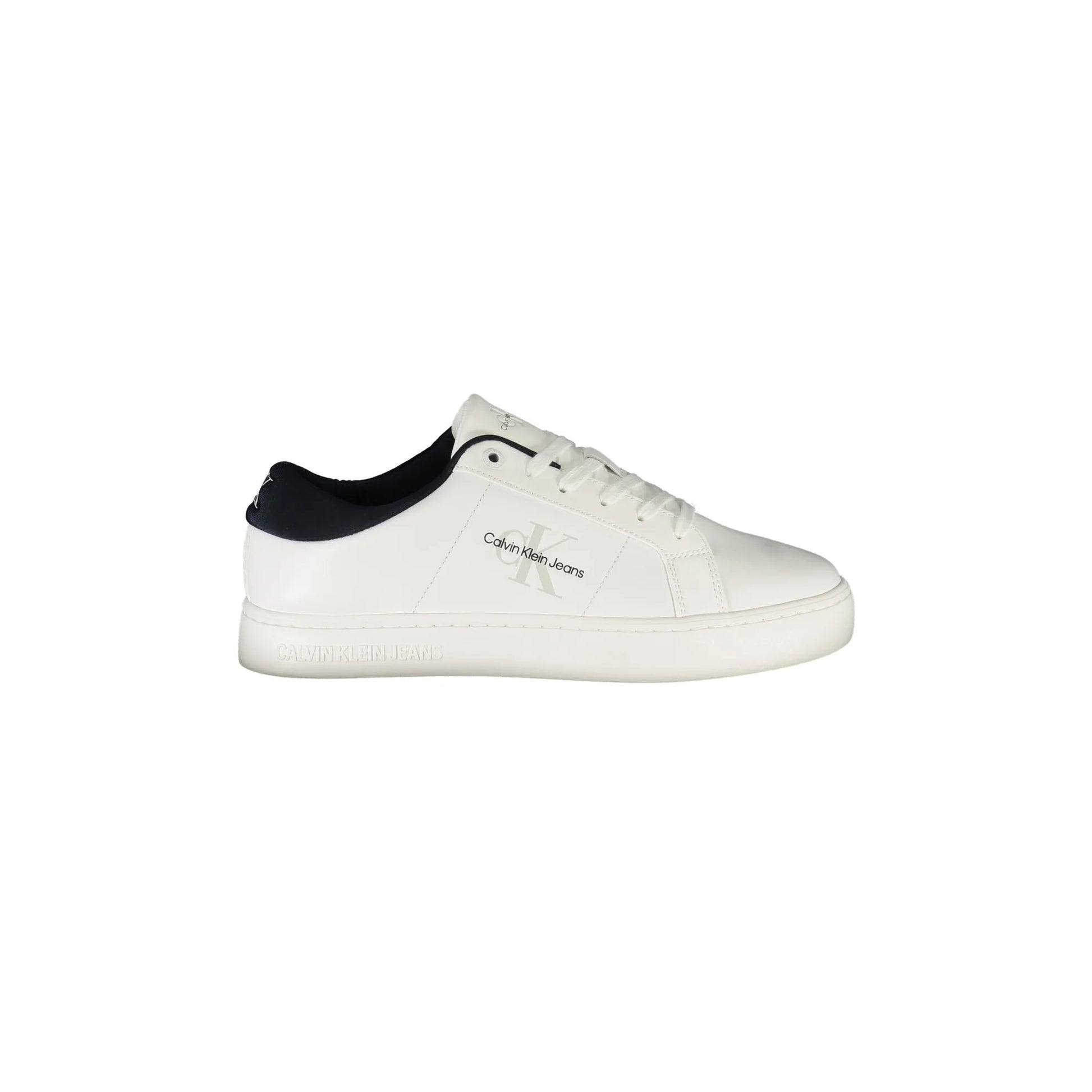 CALVIN KLEIN Scarpe Sneakers Uomo Bianche con Dettagli Blu Bianco - foto prodotto