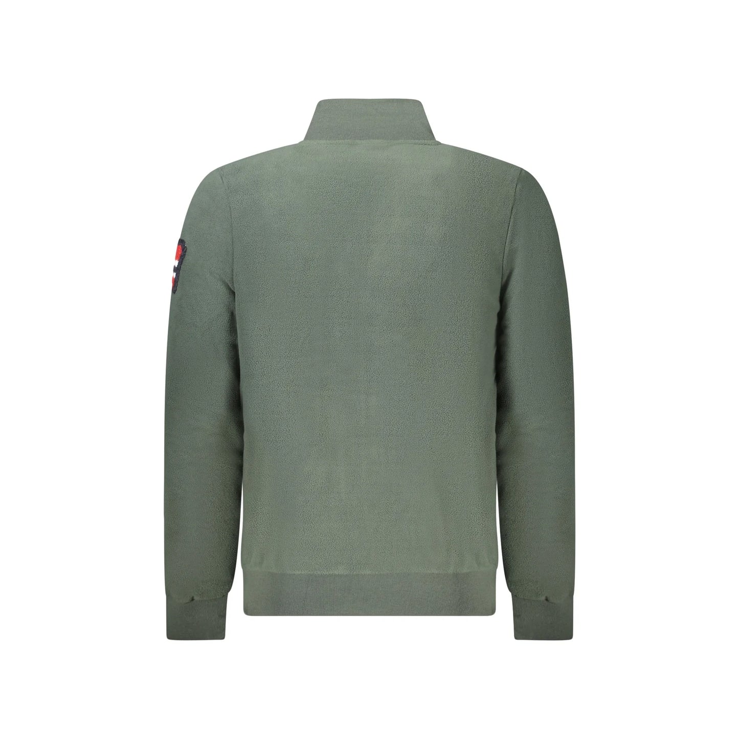 Norway 1963 Felpa Uomo Verde Zip Pile Tasche Ricamo Logo Felpe - vista 2