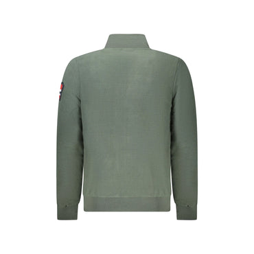 Norway 1963 Felpa Uomo Verde Zip Pile Tasche Ricamo Logo Felpe - vista 2