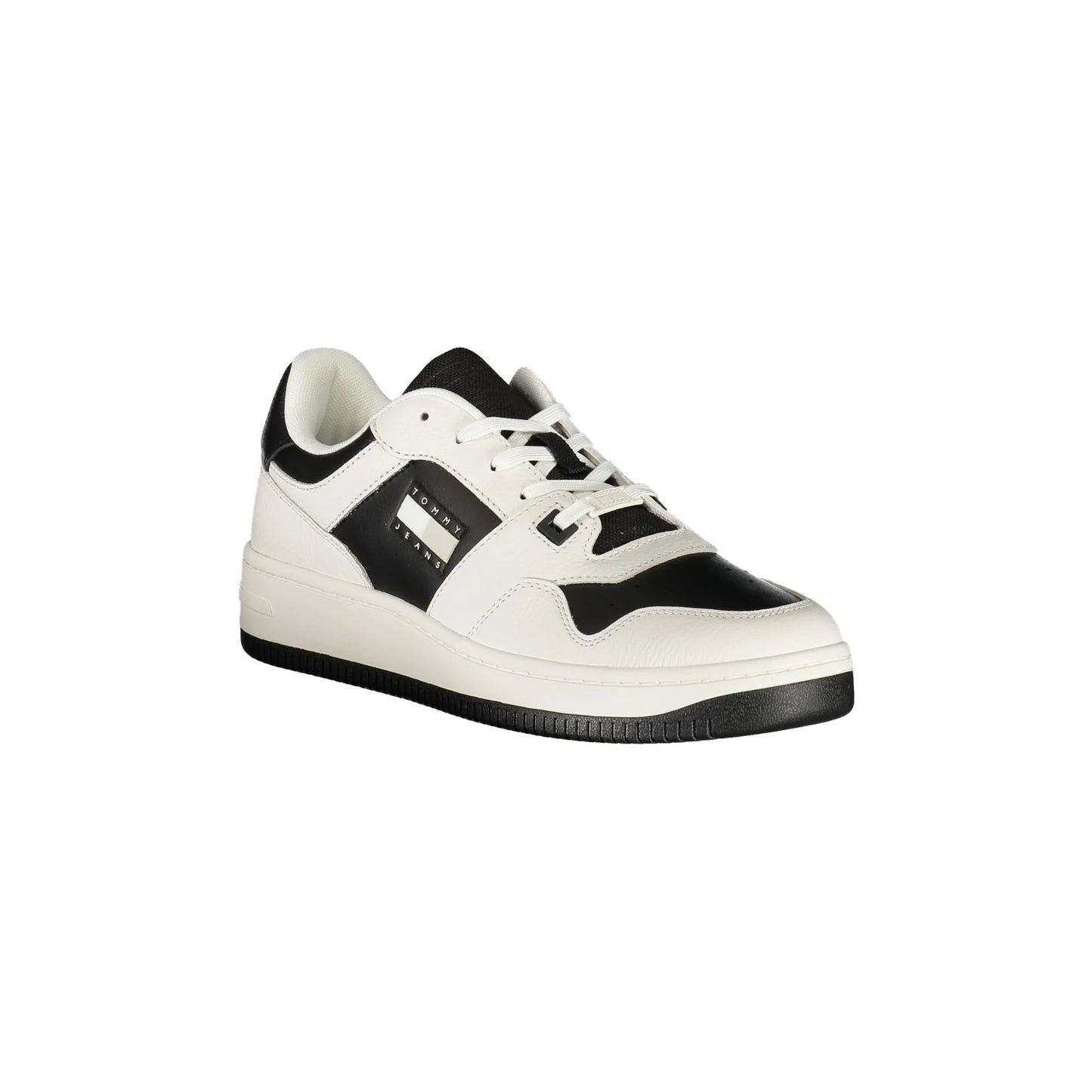 TOMMY HILFIGER Calzatura Sportiva Uomo Bianco con Dettagli Neri e Logo Sneakers nero - vista 2