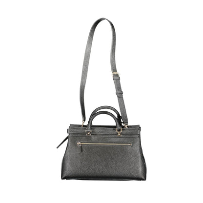 GUESS JEANS Borsa Donna a Mano Nera Levante con Tracolla e Zip Borse nero - vista 2