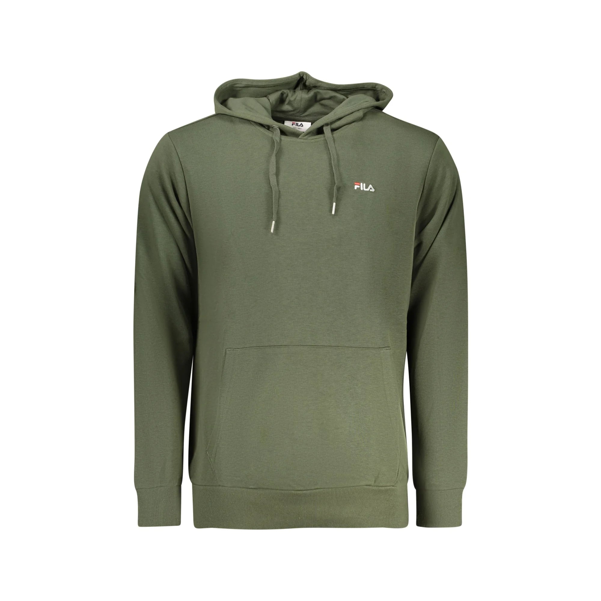 Fila Felpa Uomo Verde Cappuccio Garzata Ricamo Logo Felpe - foto prodotto