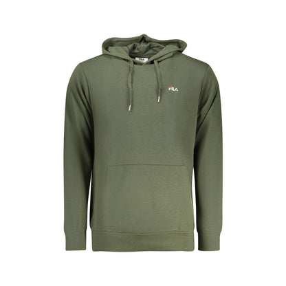 Fila Felpa Uomo Verde Cappuccio Garzata Ricamo Logo Felpe - foto prodotto