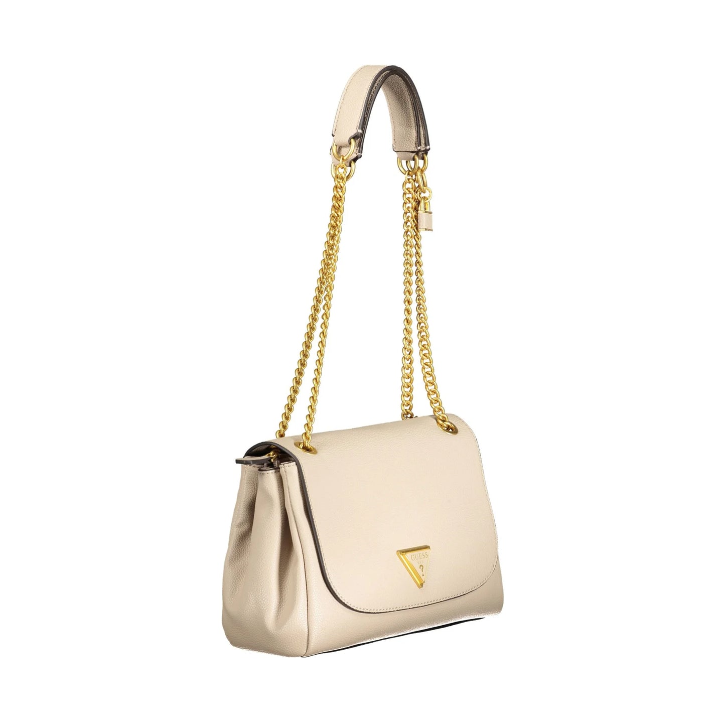 GUESS JEANS Borsa Donna Beige Cosette a Tracolla con Catena e Doppio Scomparto Borse - vista 3
