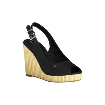 TOMMY HILFIGER Sandali Donna Neri con Zeppa e Fibbia nero - vista 3