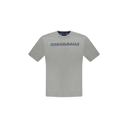 North Sails T-Shirt Maniche Corte Uomo Grigia Stampa Logo Grigio - foto prodotto