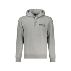 Napapijri Felpa Maniche Lunghe Senza Zip Uomo Grigia Stampa Logo