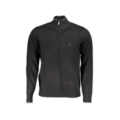 U.S. Grand Polo Majica Cardigan Moški Črna Zadrga Vezenje