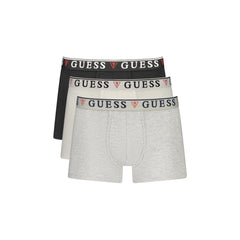 Guess Jeans Boxer gris para hombre con estampado y logo